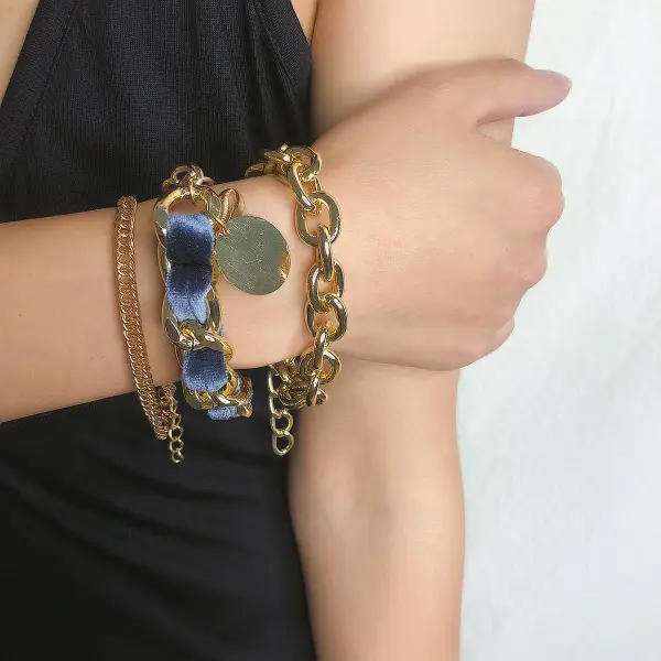 Simple personality shell round pendant bracelet - Leanarea.chimpone.com 