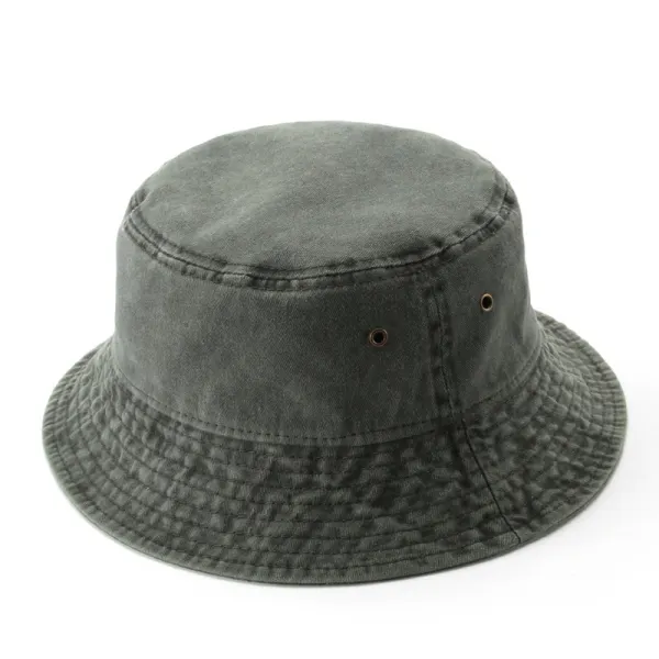 Male and female couple doing old washed denim fisherman hat - Leanarea.chimpone.com 