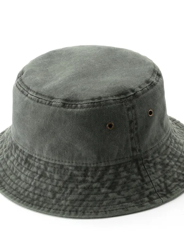 Male and female couple doing old washed denim fisherman hat - Inkshe.com 