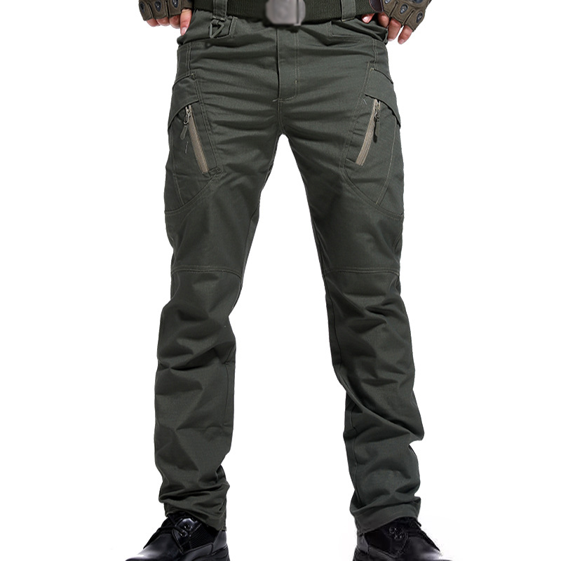 Men's Fashion Metal Chic Zipper Outdoor Special Forces Combat Trousers