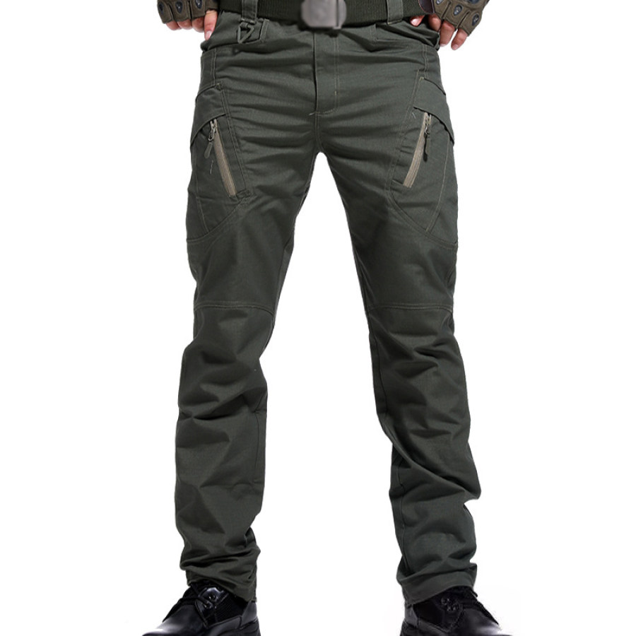 

hombres de moda con cremallera metálica al aire libre fuerzas especiales pantalones de combate