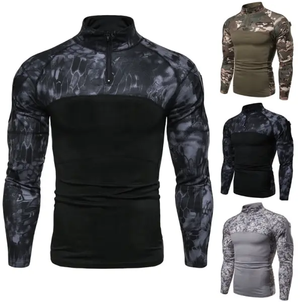 Men's Military Battlefield Outdoor Fitness Camo T-Shirt Only $23.95 ...