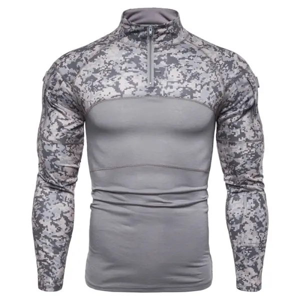 Men's Military Battlefield Outdoor Fitness Camo T-Shirt - Leanarea.chimpone.com 