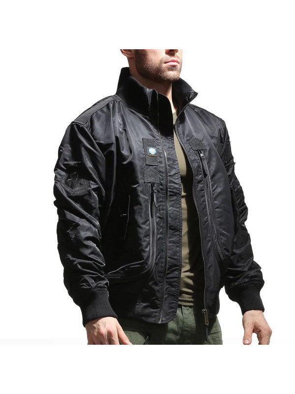 Air Force Pilot Tactical Short Sleeve Stand Collar Jacket - kalesafe.com