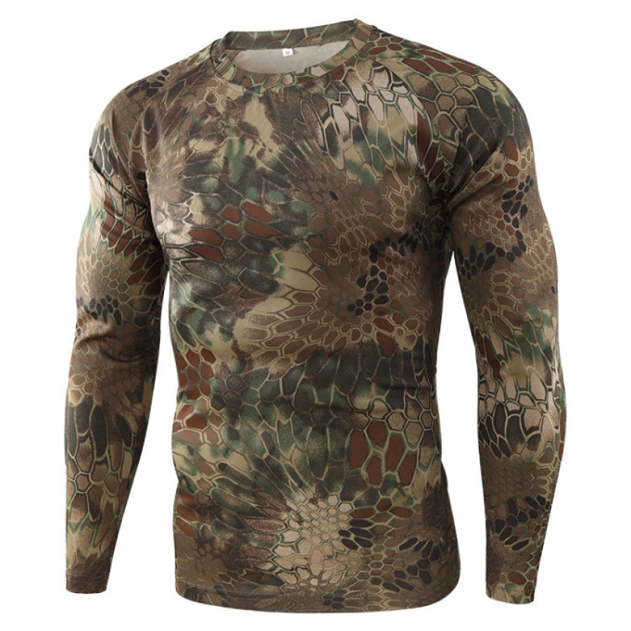 

Men's Outdoor Quick-drying Camouflage Long Sleeve Tactical T-shirt