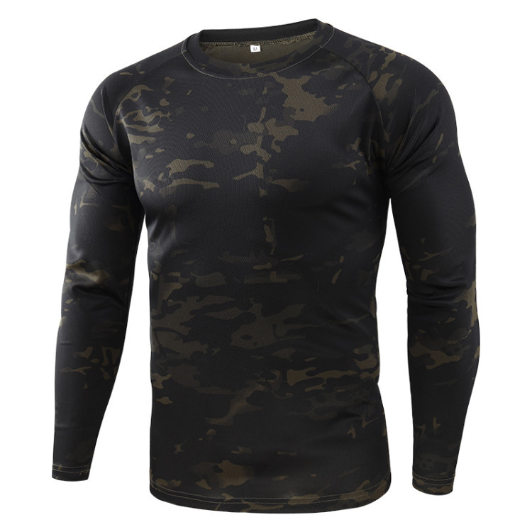 Men's Outdoor Quick-drying Camouflage Chic Long Sleeve Tactical T-shirt