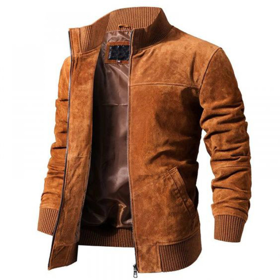 Mens Outdoor Weatherproof Leather Jacket