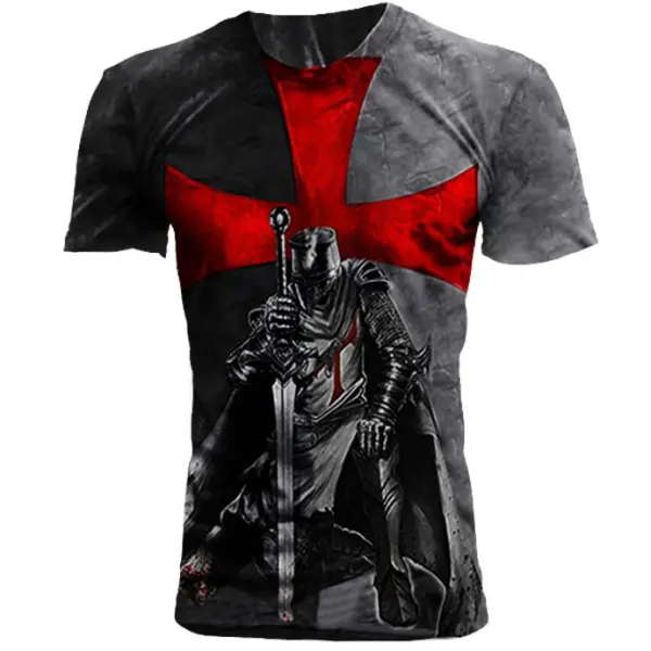 Printed casual short sleeve t-shirt - Kalesafe.com 