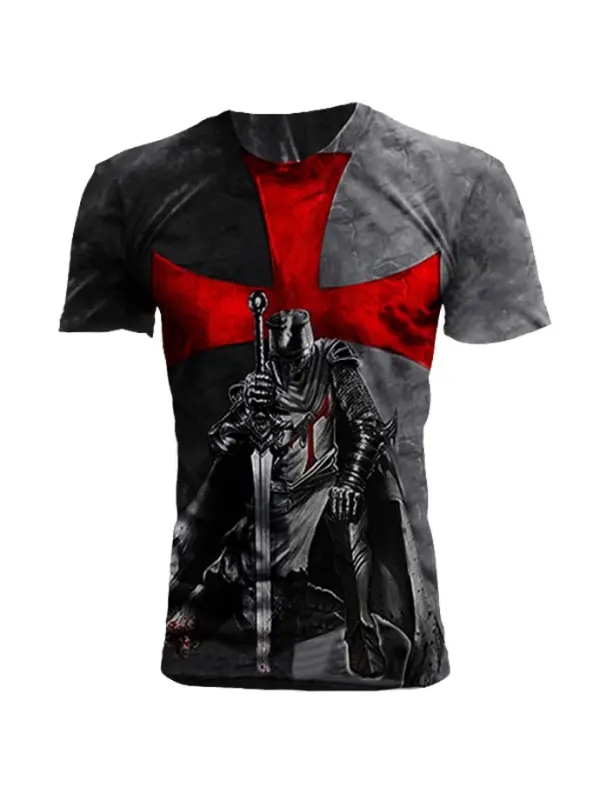 Printed casual short sleeve t-shirt - Plazabery.chimpone.com 