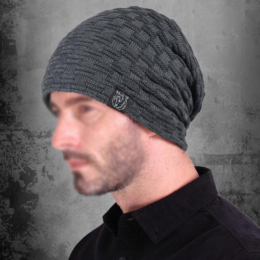 

Autumn and winter hats plus velvet knitted hat