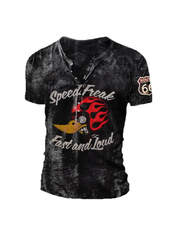 Mens Mr Horsepower Printed Outdoor Casual T-Shirt - Plazabery.chimpone.com 