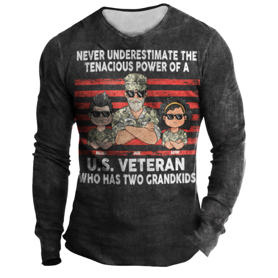 

Never Underestimate The Tenacious Power Of American Veterans T-shirt