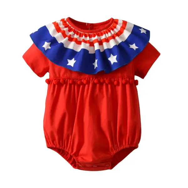 【6M-2.5Y】Infant Short-sleeved Romper - Popopiestyle.com 