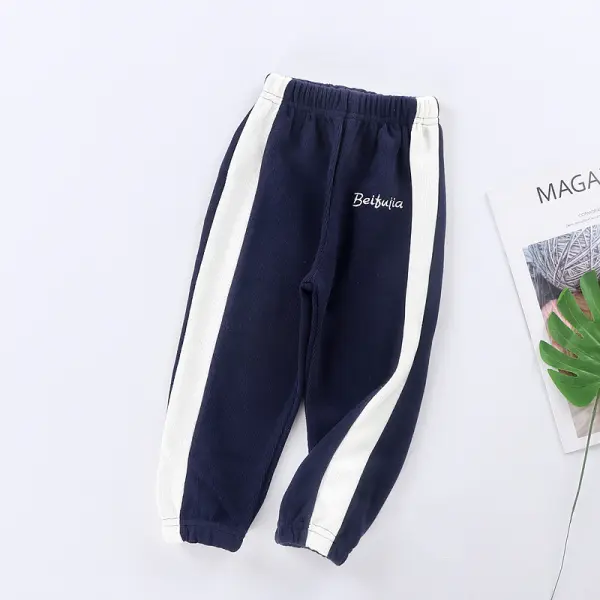 【12M-11Y】Children Striped Sports Casual Pants - Popopiestyle.com 