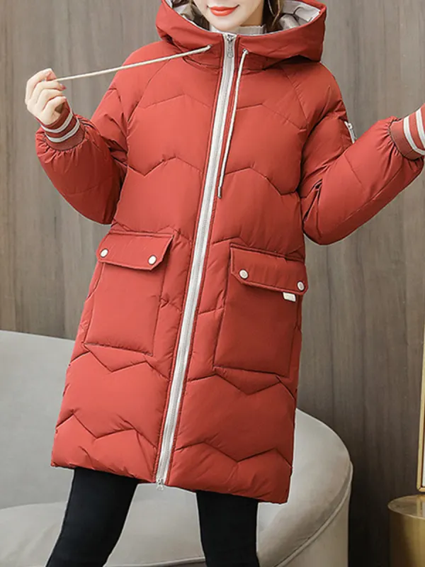 Color-blocking new winter Korean style slim down padded jacket - Fashionmia.chimpone.com 