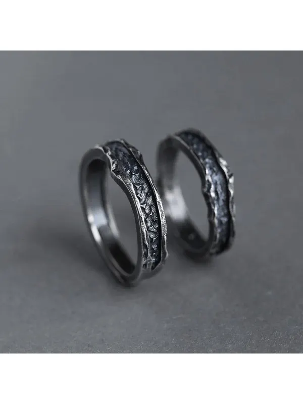 Vintage Distressed Abyss Ring - Fashionmia.chimpone.com 