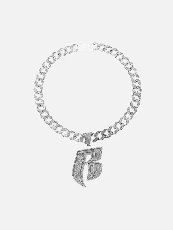 The Supermade Hip Hop Diamond Monogram Necklace - Fashionmia.chimpone.com 