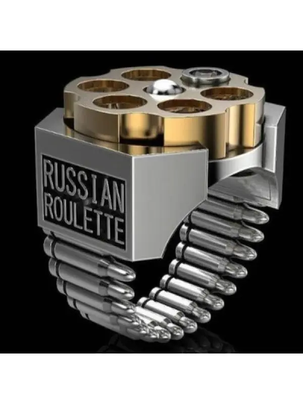 Russian Roulette Bullet Shaped Ring - Fashionmia.chimpone.com 