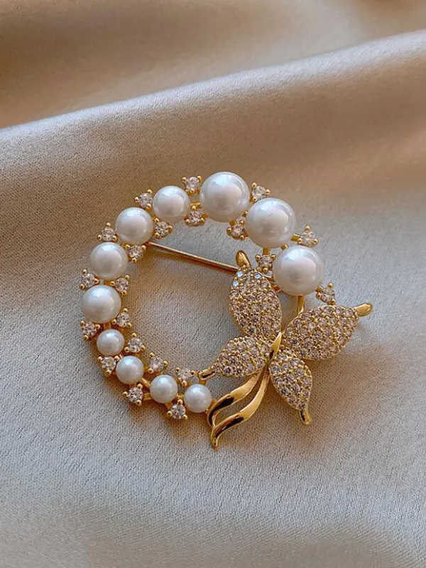 Pearl Butterfly Brooch - Fashionmia.chimpone.com 