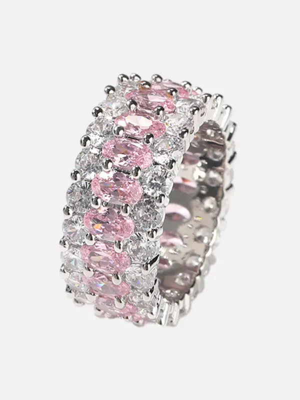 The Supermade Hip Hop With Zirconia Couple's Ring - Fashionmia.chimpone.com 
