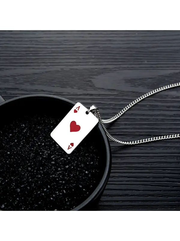 Creative Playing Cards Heart Pendant - Fashionmia.chimpone.com 
