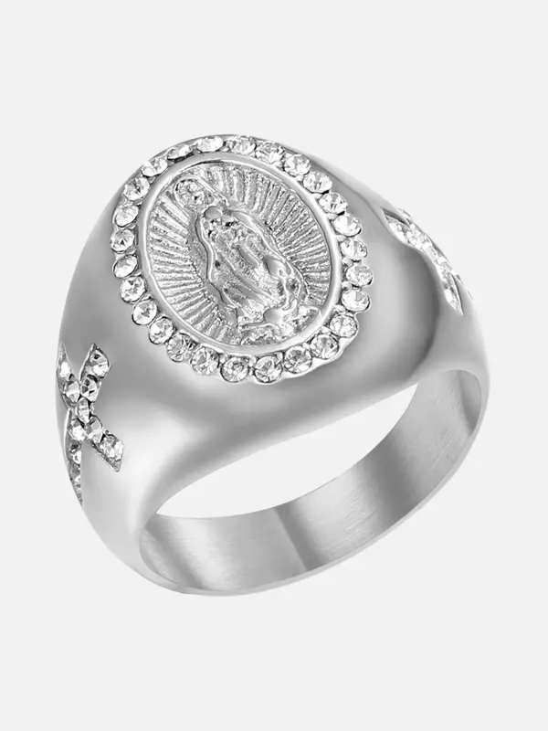 The Supermade Virgin Mary Ring With Diamonds - Fashionmia.chimpone.com 