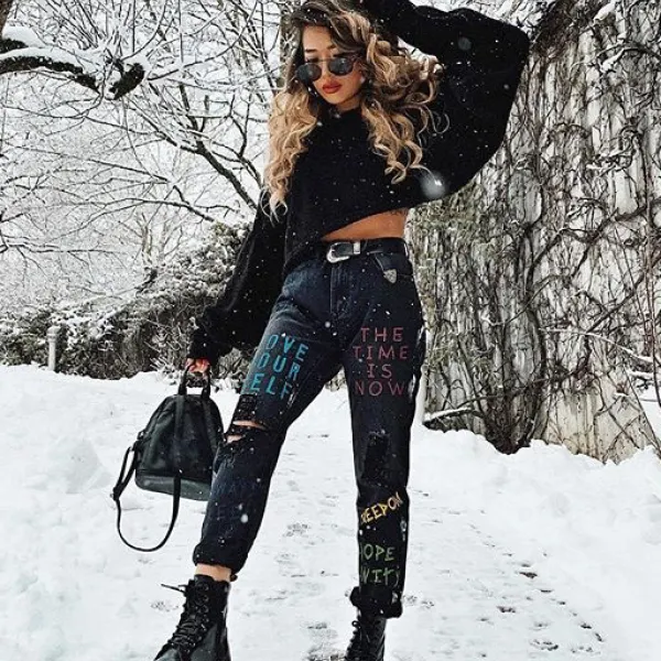 Womens printed jeans wq48 - Leanarea.chimpone.com 