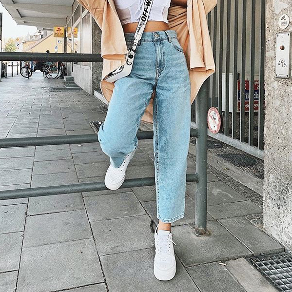 Female baggy turnip jeans - Solarhaha.com