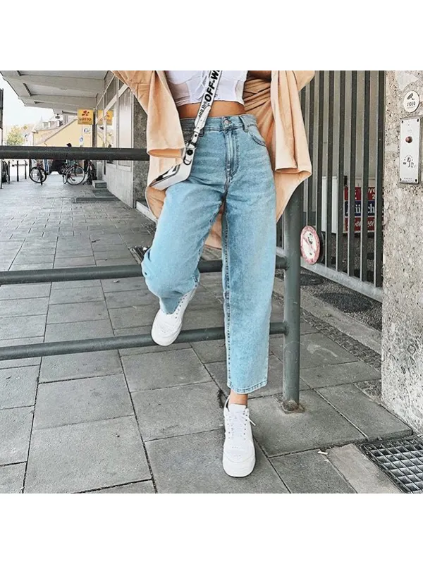 Female baggy turnip jeans - Relieffe.com
