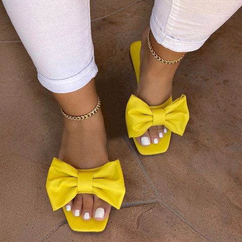 Womens bow slippers