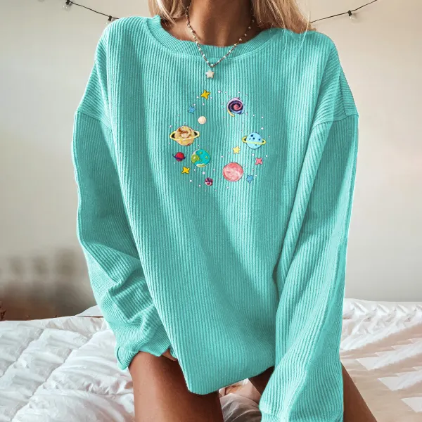 Vintage basic long sleeve sweatshirt - Leanarea.chimpone.com 