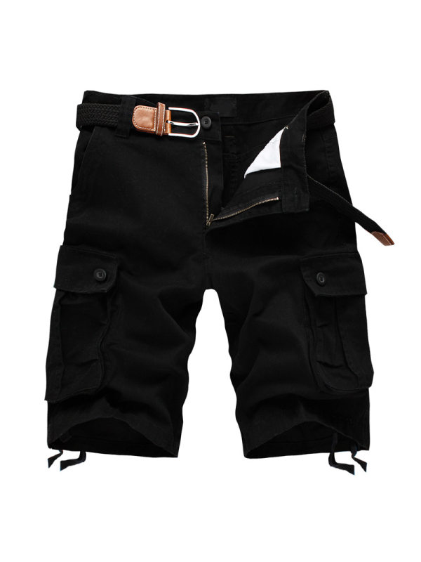 Men's Casual Zip Pocket Shorts LH070 - Inkshe.com 