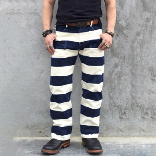 striped prison pants