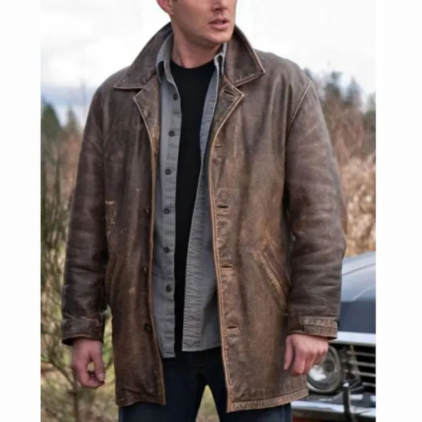 Mens Outdoor Leather Fashion Coat - Menilyshop.com 