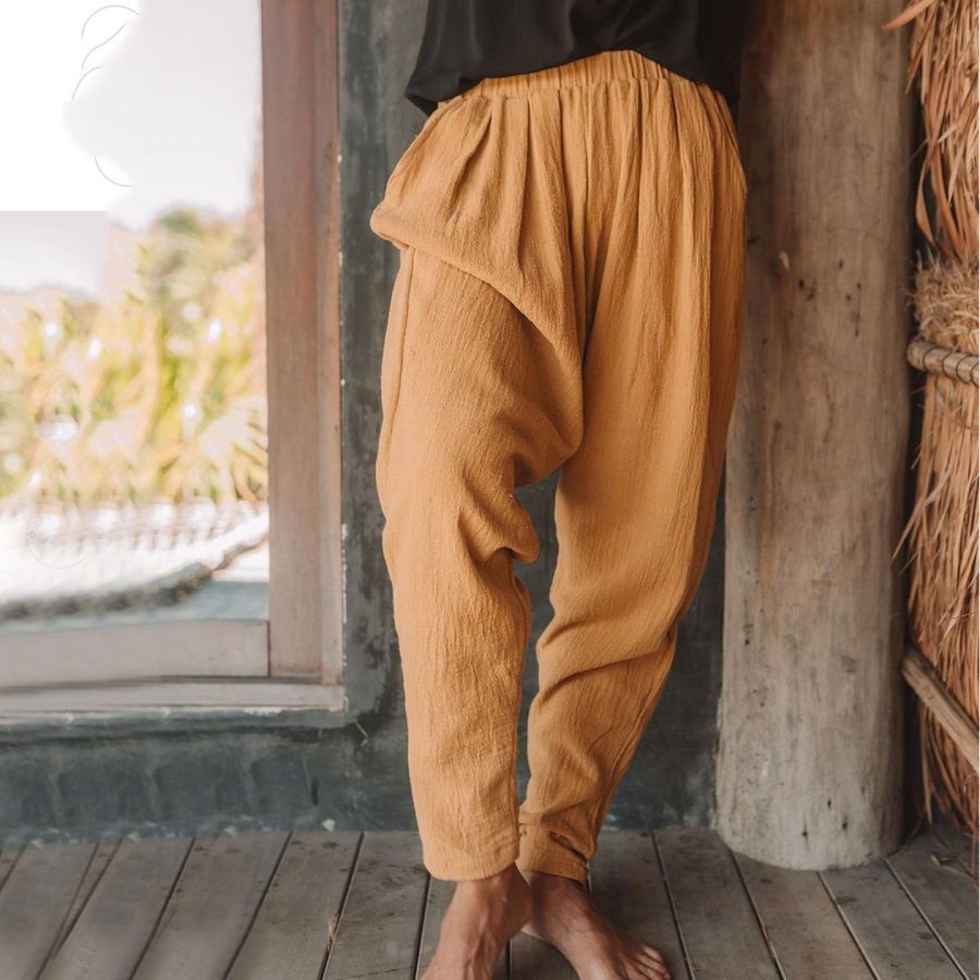 

Men's Linen Plain Harem Pants
