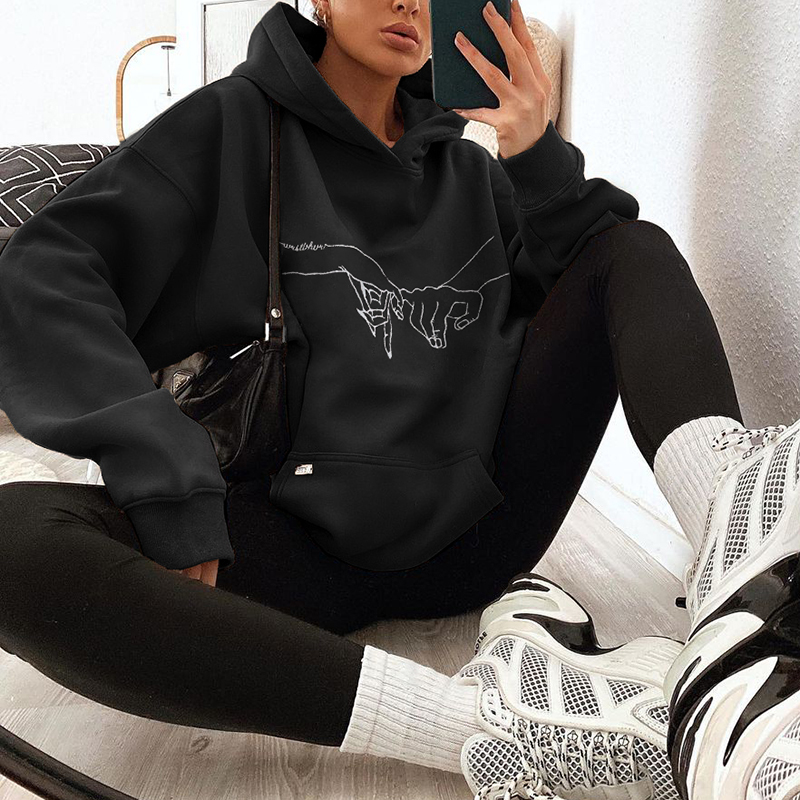 Fashion Casual Long sleeved Printed Sweatshirt