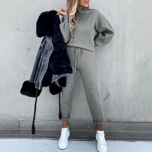 Fashion Solid Color Home Suit