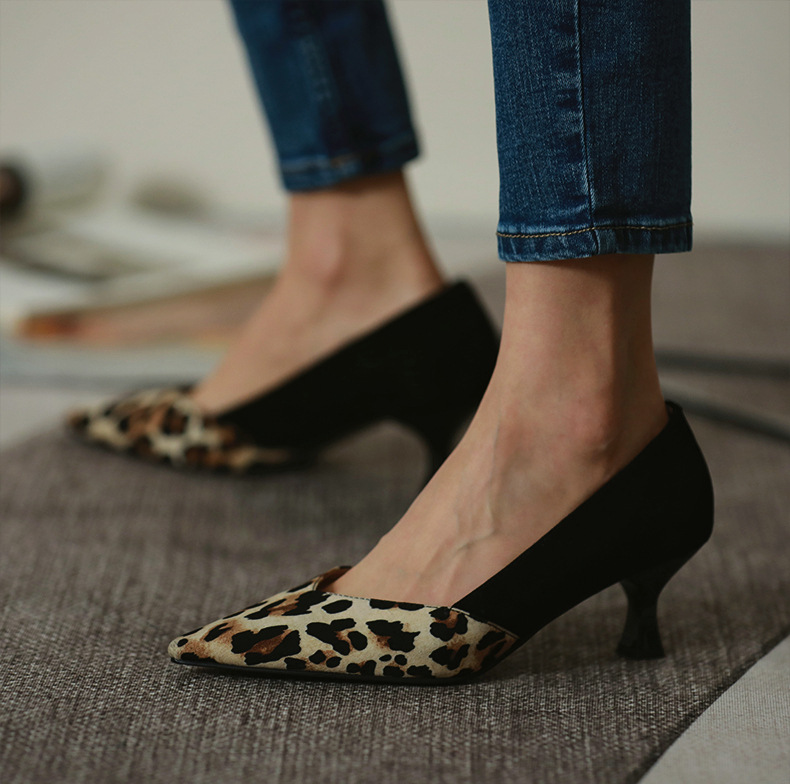 Female Leopard High Heels