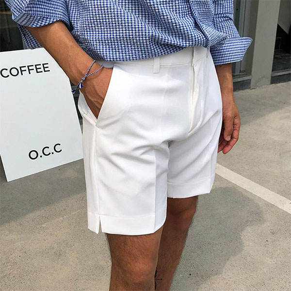 Classic Mens Pants Plain Casual Pants Shorts