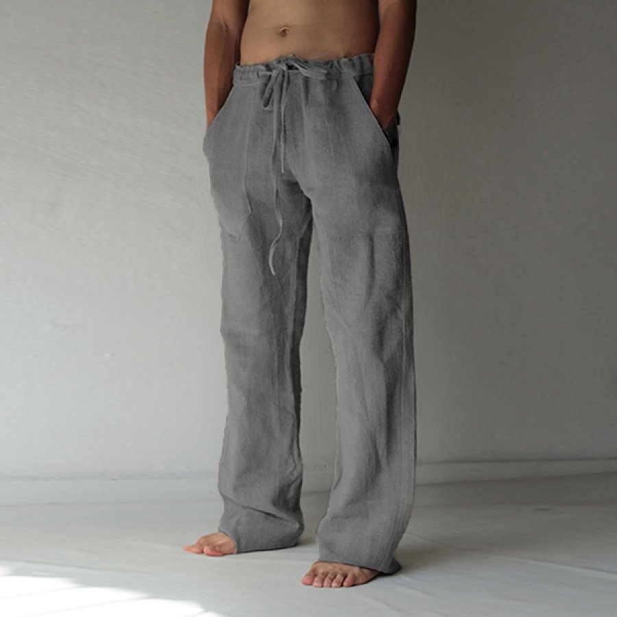 

Mens Linen Cozy Casual Pants