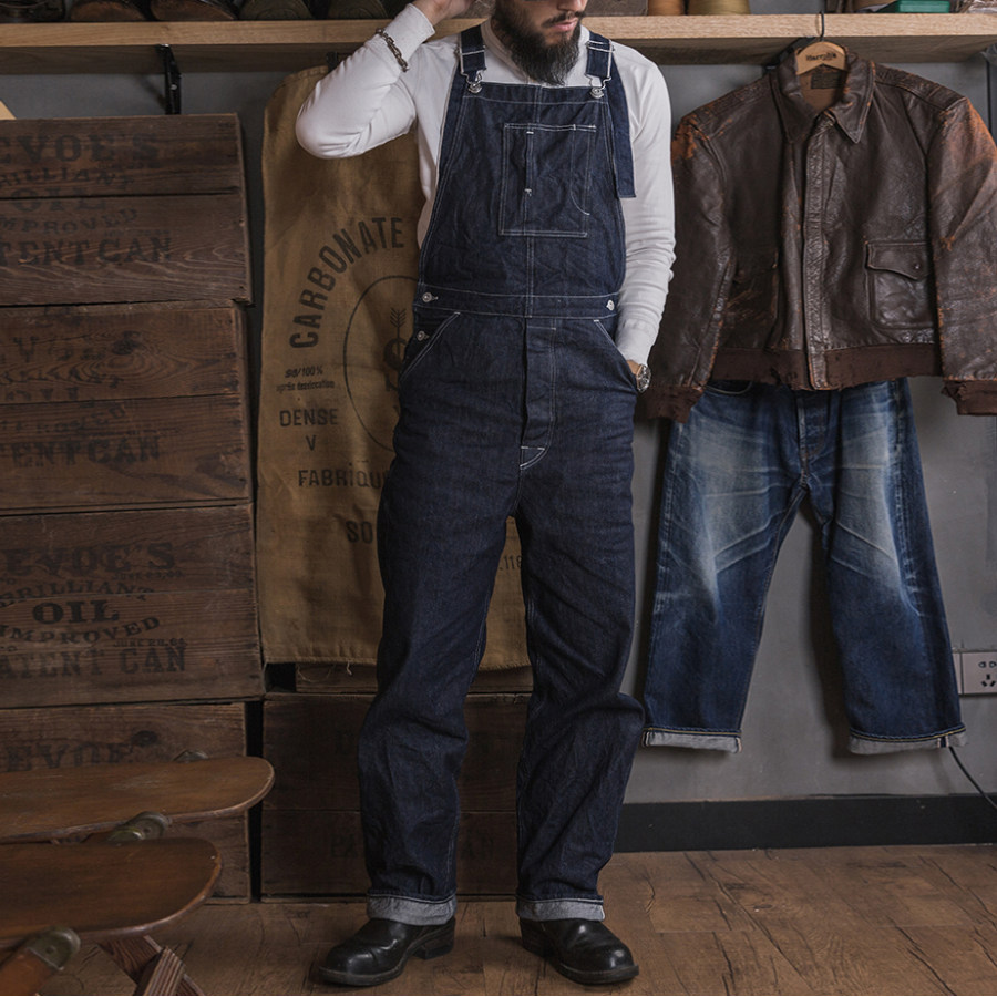 

Lot 926 1920s Selvage Denim Bib Overalls