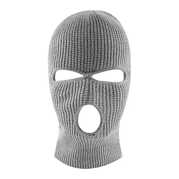 Winter Knitted Hat Candy Colored Wool Hat Bandit Baotou Outdoor Cycling Windproof Mask Hat - Sanhive.com 