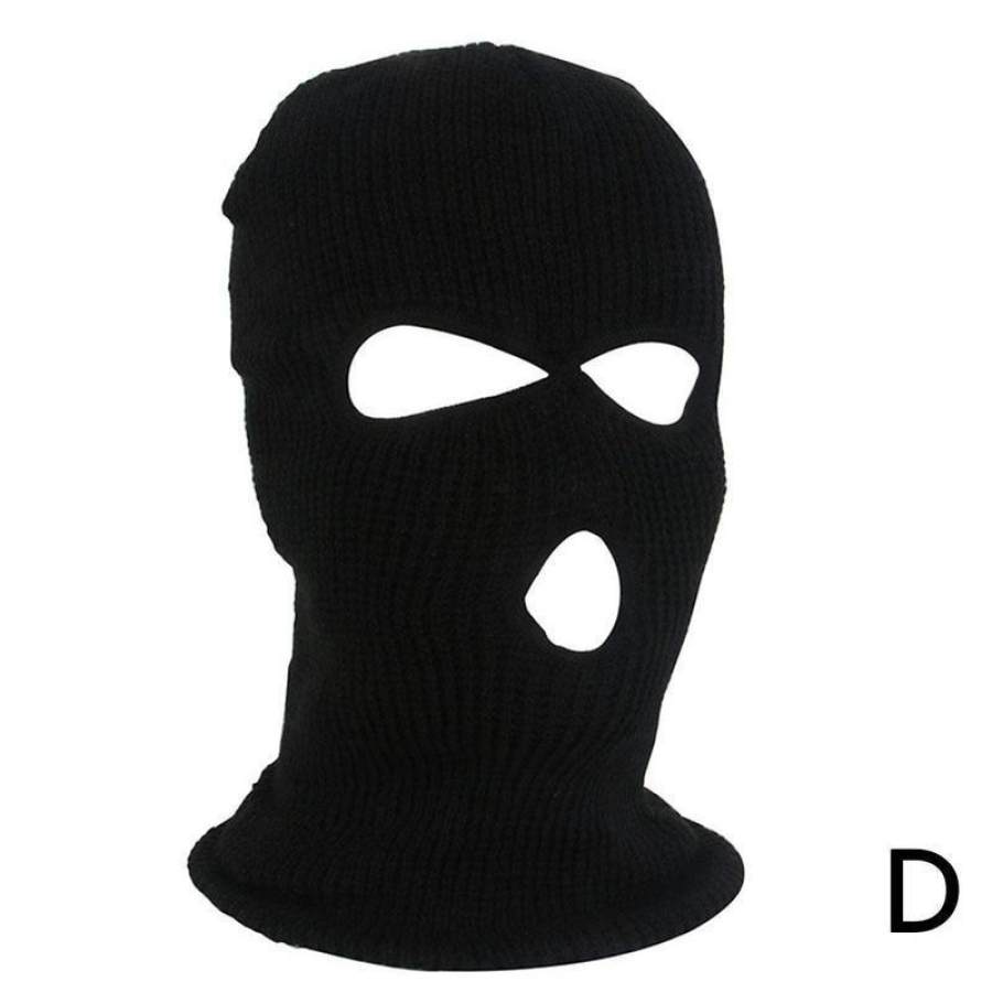 

Winter Knitted Hat Candy Colored Wool Hat Bandit Baotou Outdoor Cycling Windproof Mask Hat