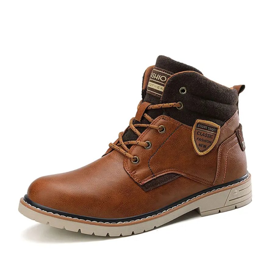 

Men's Leather Foot Protection Outdoor Casual Mid-high Boots