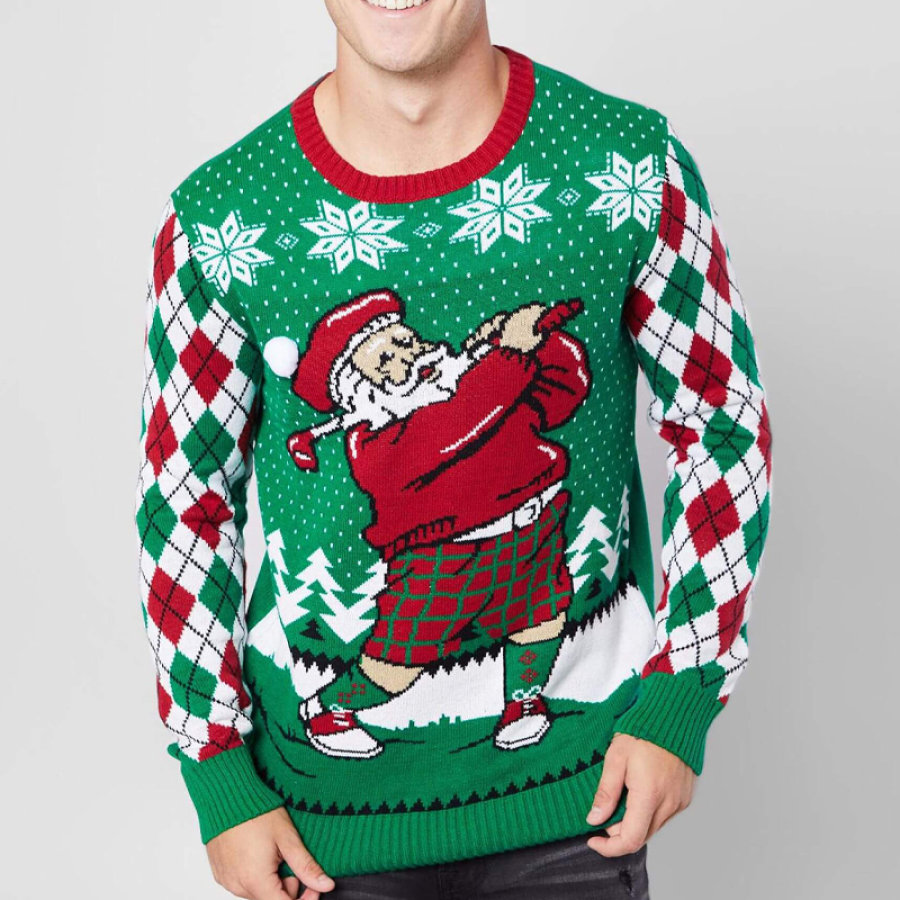 

Printed Santa Claus Christmas Ugly Sweatshirt