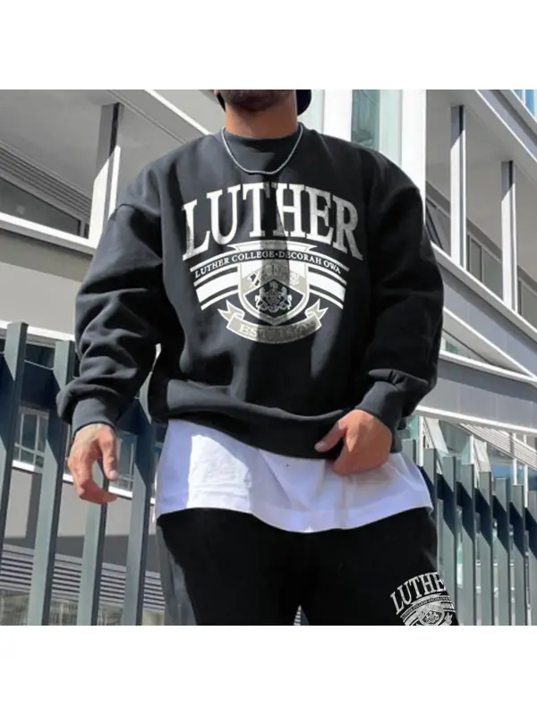 Retro Men's Luther Sweatshirt - Timetomy.com 