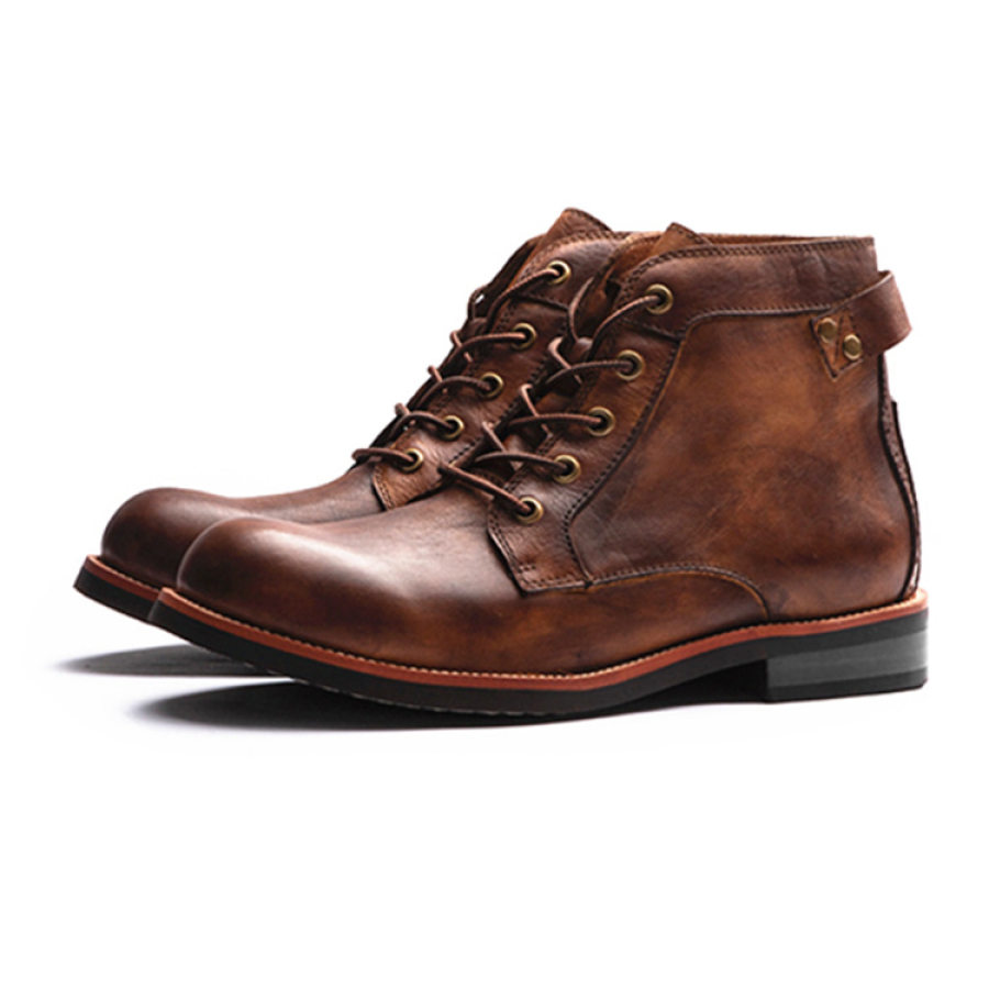 

Botas De Moto Con Herramientas Retro Con Cordones Para Hombre