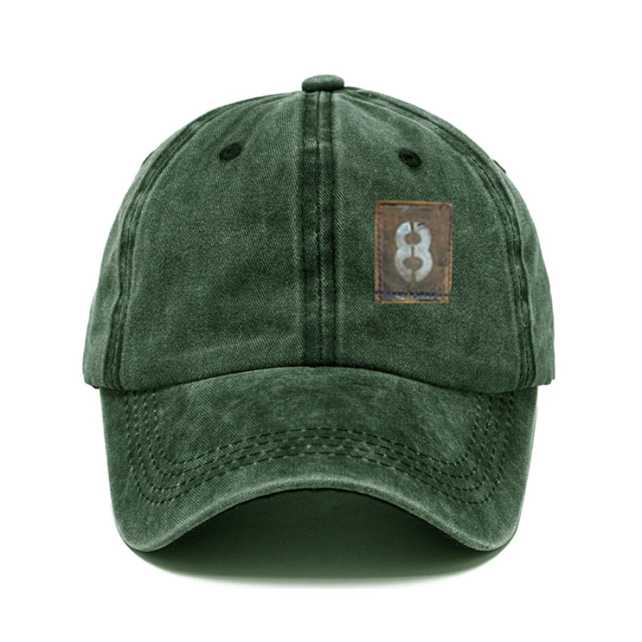 

Men's Tactical 8 Digital Ashed Printed Baseball Cap Washed Cotton Hat