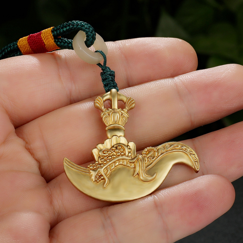 Pure Copper Vajra Bell, Pestle, Peg, Sword, Four Vajra Instruments, Pendant, Pendant, Vajra Pendant