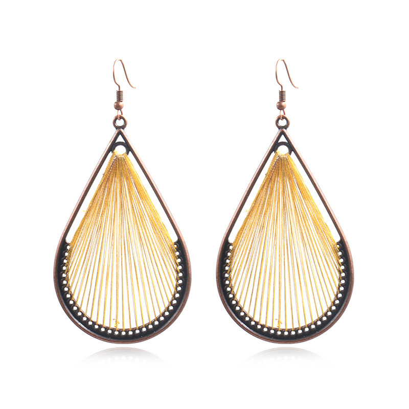 Boho Ethnic Silk Thread Earrings